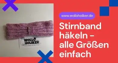 Stirnband h&auml;keln, alle Gr&ouml;&szlig;en, Anf&auml;nger