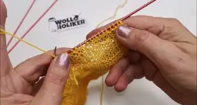 Dreiecksmuster stricken - Rechts-Links-Muster