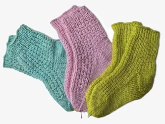 Kindersocken stricken mit einem einfachen Muster Sockenanleitung: Kindersocken stricken.