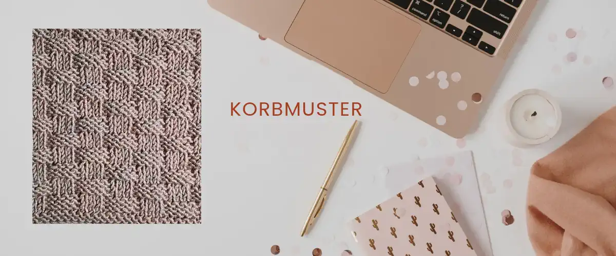 Strickmuster: Korbmuster