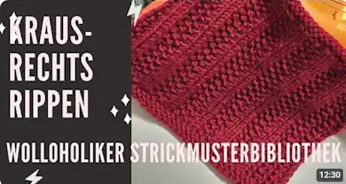 Strickmuster: Kraus-Rechts