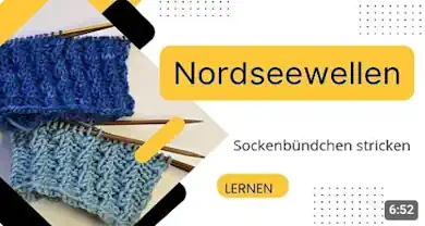 Bündchen Nordseewellen einfach stricken