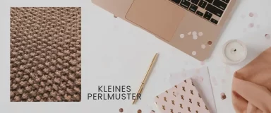 Strickmuster: Perlmuster oder kleines Perlmuster