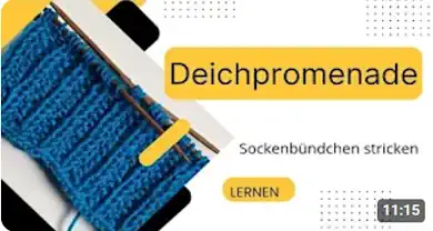 Bündchenmuster Deichpromenade