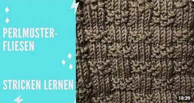 Strickmuster: Perlmusterfliesen - die zeitlose Eleganz