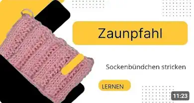 Zaunpfahl - Sockenbündchen mal anders