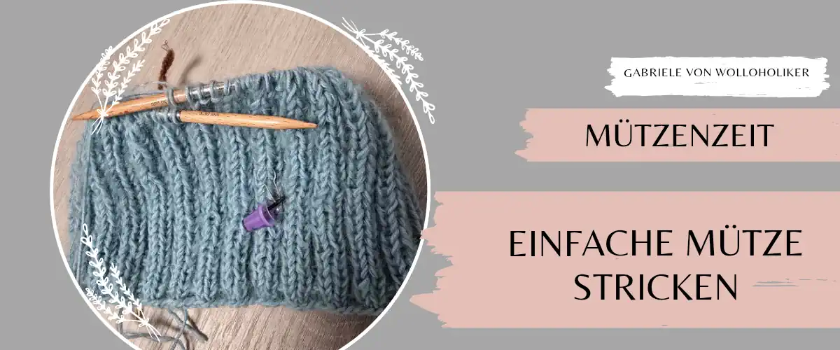 Eine einfache Mütze stricken.