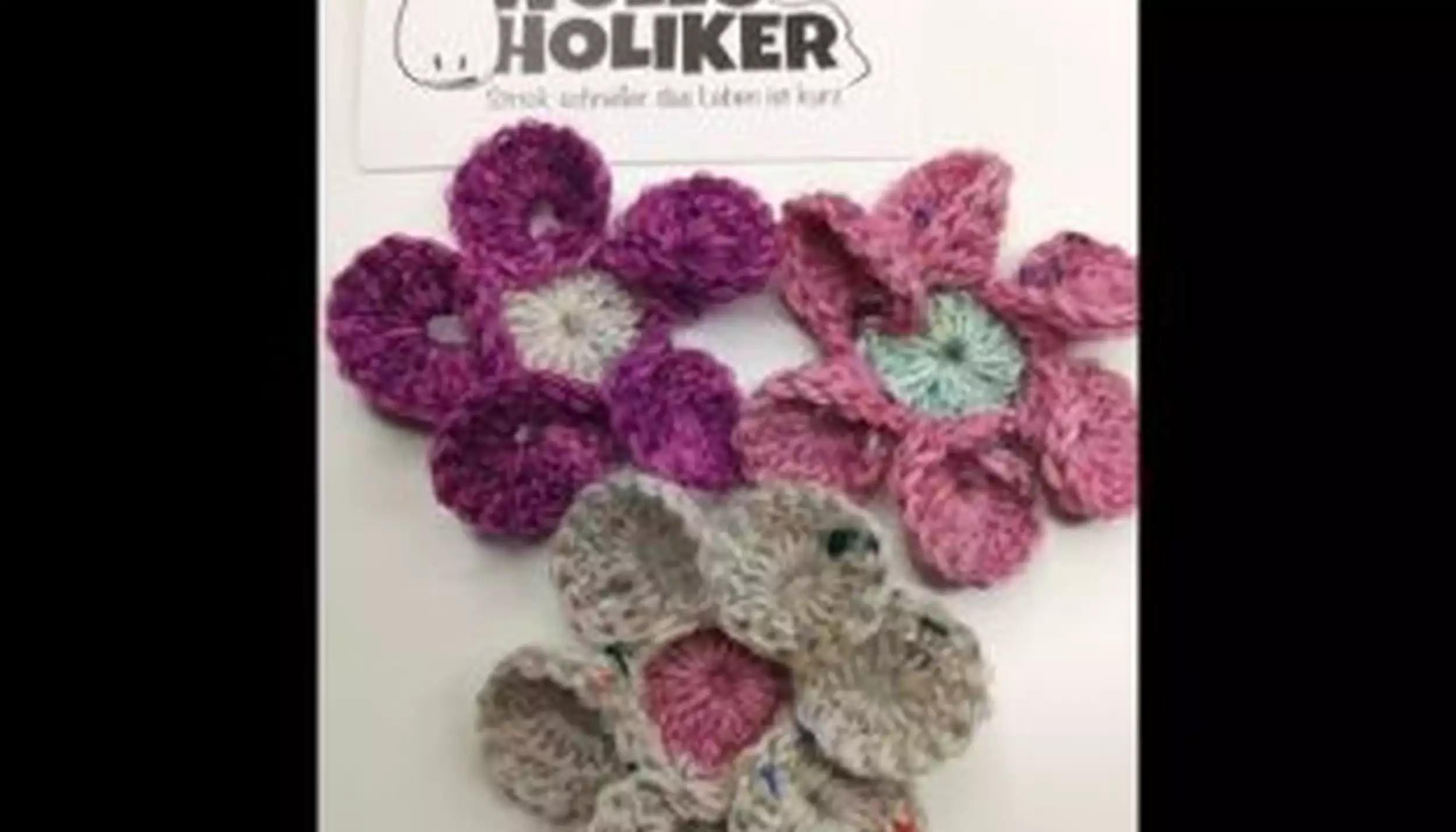 3D H&auml;kelblumen h&auml;keln mit Wolloholiker