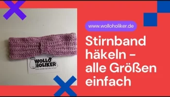 Stirnband h&auml;keln, alle Gr&ouml;&szlig;en, Anf&auml;nger