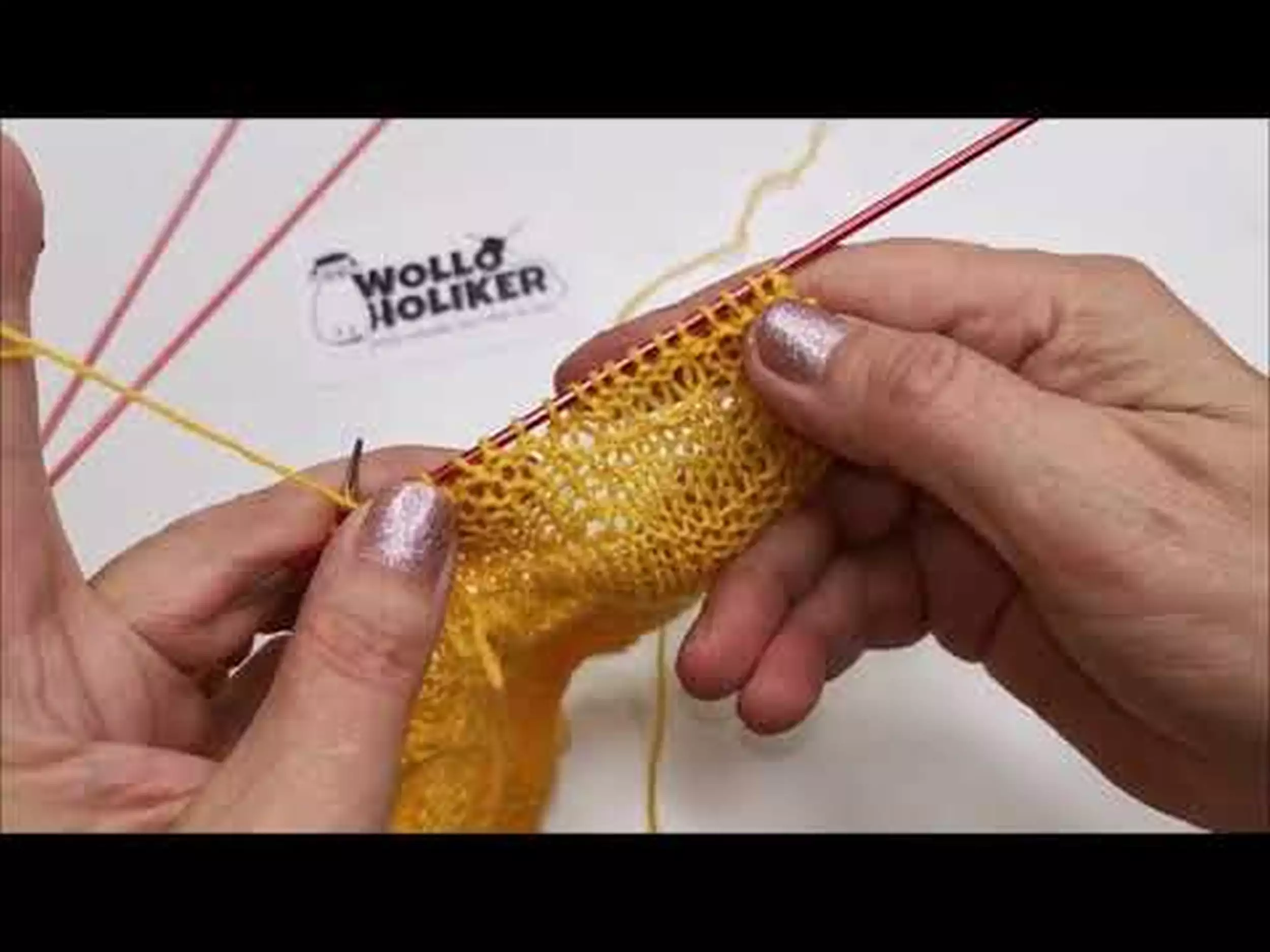 Dreiecksmuster stricken - Rechts-Links-Muster